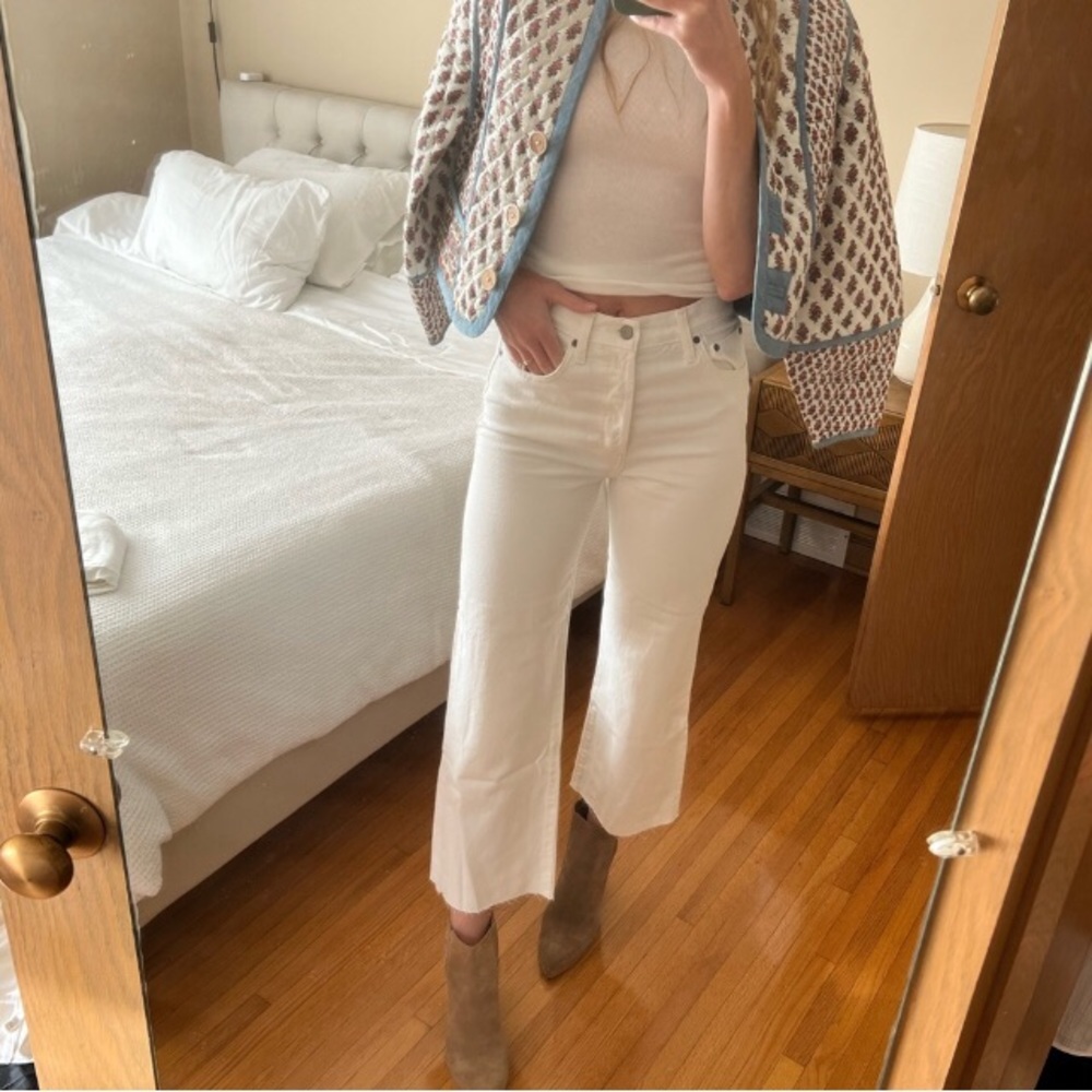 nwot Denim Forum Farrah wide leg 24 28L